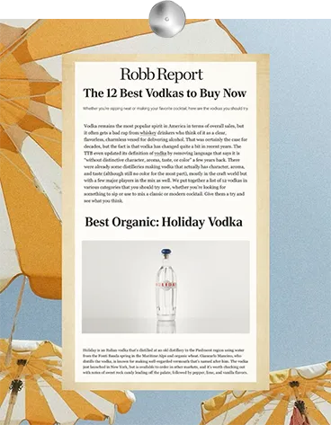 HOLIDAY VODKA